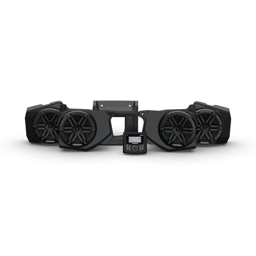 Rockford Fosgate RNGR18-STG2 Audio Kit: PMX-1 Receiver, M0 Series Front & Rear Speakers for Select Polaris Ranger Models (2018-2022) Rockford Fosgate RNGR18-STG2 Audio Kit: PMX-1 Receiver, M0 Series Front & Rear Speakers for Select Polaris Ranger Models (2018-2022)